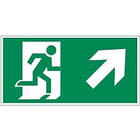 Пиктограмма ФИГУРА/СТРЕЛКА ВПРАВО ВВЕРХ 300х150мм для аварийно-эвакуационного светильника Vision/IP65 Basic | код V5-EM03-60.003.023 | Вартон