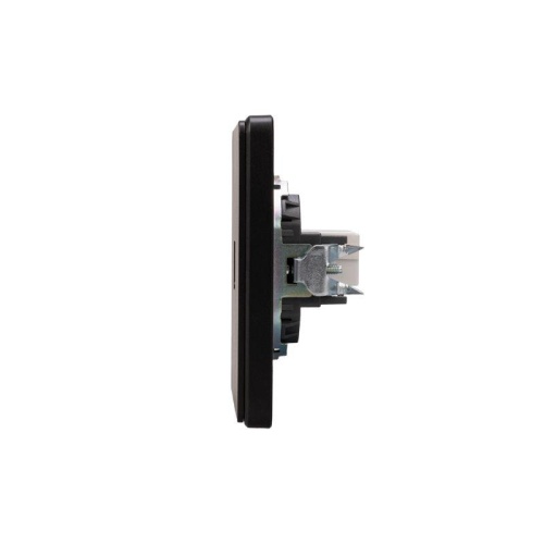 Розетка ROUND компьютерная RJ45 кат6 скрытой установки механизм оникс | код KR-78-0724-3 | REXANT Розетка ROUND компьютерная RJ45 кат6 скрытой установки механизм оникс | код KR-78-0724-3 | REXANT