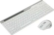 Клавиатура + мышь A4Tech Fstyler FB2535C клав:белый/серый мышь:белый/серый USB беспроводная Bluetooth/Радио slim (FB2535C ICY WHITE) | код 1633413 | A4TECH