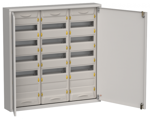 TITAN 5 Корпус мет. ЩРн-180 (3х60) 835х830х140 IP31 сер IEK | код TI5-50-N-3X060-31-7035 | IEK