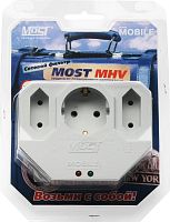 Сетевой фильтр Most MHV (3 розетки) белый (коробка) | код 599880 | MOST