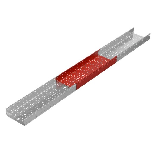 Лоток листовой перфорированный 300х100 L6000 сталь 1мм "Быстрый монтаж ПЛЮС" КМ PL12349 фото 3