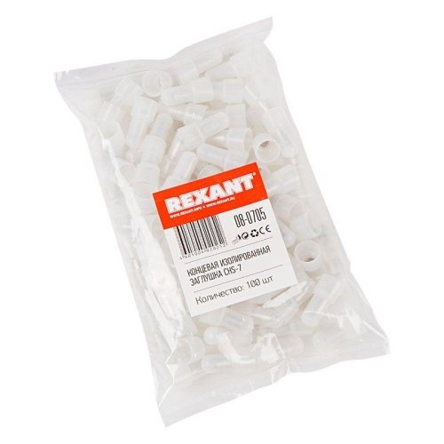 Заглушка концевая изолир КИЗ-7, 5,5 мм (8,0-10,0 кв мм), REXANT | код 08-0705 | REXANT Заглушка концевая изолир КИЗ-7, 5,5 мм (8,0-10,0 кв мм), REXANT | код 08-0705 | REXANT