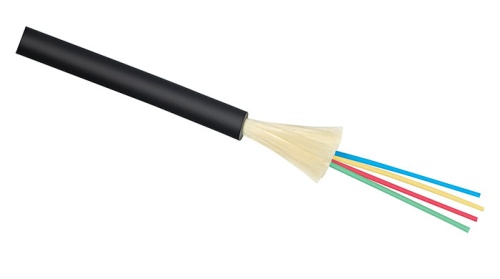 Cabeus SW-FTTH-9-02-1-LSZH-IN/OUT-40 Кабель волоконно-оптический 9/125 одномодовый, 2 волокна, усилен двумя стеклопрутками, FTTH (fiber to the home) с внешним силовым элементом из стальной проволоки, внутренний/внешний, (-40C ~ +60), LSZH, черный Код това