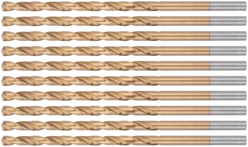 Сверло HSS по металлу удлиненные титановое покрытие 5.5х139мм (уп.10шт) FIT 34255 фото 4