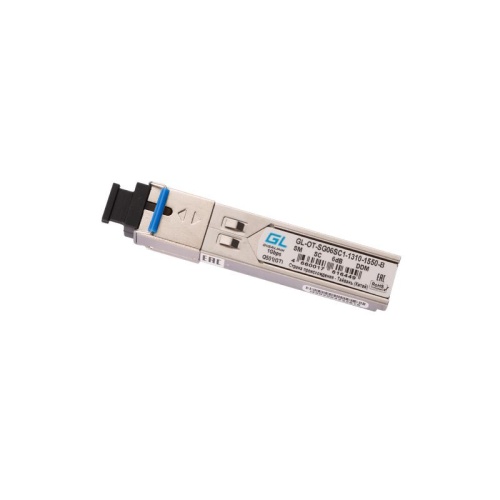 Модуль SFP WDM 155Mb/1.25Gb/s одно волокно SM SC Tx:1310/Rx:1550нм 6дБ до 3км | код GL-OT-SG06SC1-1310-1550-B | GIGALINK