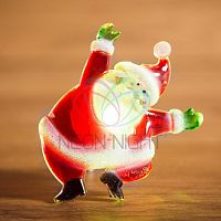 Фигура домашняя светодиодная на присоске Санта Клаус RGB | код 501-023 | Neon-Night