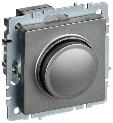Светорегулятор СП BRITE пов-наж. 600Вт СС10-1-0-БрС сталь | код BR-D20-0600-K46 | IEK