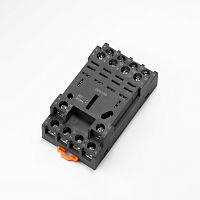 Цоколь 4CO, 16A(300V), винт. зажим, черный, на рейку DIN35, для RKL4CO, 56.34, RPM4, LY4 | код STB14-E| Shenler