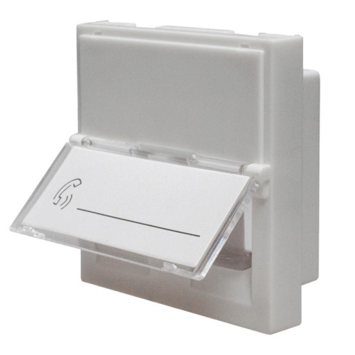 Панель лицевая 2 порта (45х45 Keystone шторки откидное маркировочное окно) (DIY упак.) | код 10-0302-1 | SUPRLAN фото 2