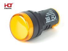 Лампа AD16-22DS(LED)матрица d22мм желтый 12В IP40 HLT | код 085-06-10 | HLT