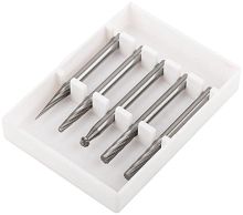 Набор шарошек карбидные Профи штифт 3мм (мини) 5шт FIT 36601