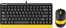 Клавиатура + мышь A4Tech Fstyler F1110 клав:черный/желтый мышь:черный/желтый USB Multimedia (F1110 BUMBLEBEE) | код 1919569 | A4TECH