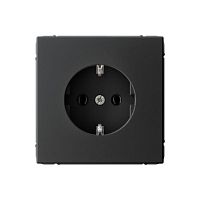 Розетка ArtGallery 16А с заземл. механизм карбон | код GAL001043 | Systeme Electric
