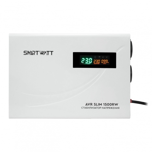 Настенный стабилизатор напряжения SMARTWATT AVR SLIM 2000RW | код 4512020310004 | SMARTWATT