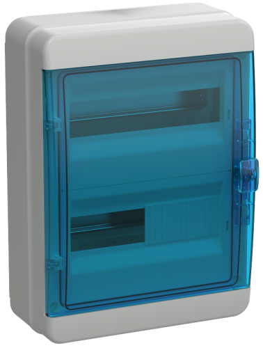 TEKFOR Корпус пласт. КМПн-24 IP65 син. прозр. дверь IEK | код TF5-KP72-N-24-65-K03-K07 | IEK