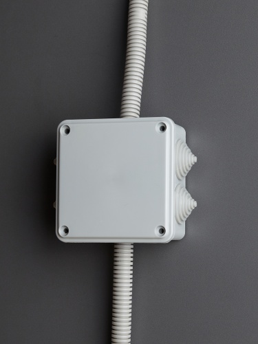 Коробка распаячная КМ для открытой проводки 100х100х45мм IP44 6 вводов (RAL 7035) | код UKO11-100-100-045-K41-44 | IEK фото 5