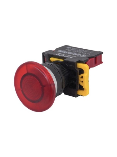 Выключатель кнопочный ВК22-EC42 1НЗ гриб без фиксации 40мм d22мм IP65 красн. Электротехник ET559544 Выключатель кнопочный ВК22-EC42 1НЗ гриб без фиксации 40мм d22мм IP65 красн. Электротехник ET559544