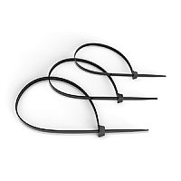 Cabeus GTOUT-250 Стяжка нейлоновая неоткрывающаяся, безгалогенная (halogen free), 250x3.6мм, черная, outdoor (для использования от -40 до +85 C), устойчивая к UV, (100 шт) | код 7410c | Cabeus