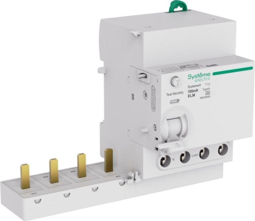 Блок диф. тока (БДТ) 25A 4P 100мА Тип-A 400В Systeme9 | код S9V23425 | Systeme Electric Блок диф. тока (БДТ) 25A 4P 100мА Тип-A 400В Systeme9 | код S9V23425 | Systeme Electric