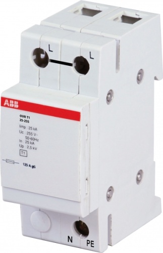 Ограничитель перенапряжения OVR T1 25 255 | код 2CTB815101R0100 | ABB 