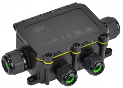 Коробка распред. герметичная WTP-405 6 вводов IP68 IEK | код UWB10-X-450-41-06-68 | IEK