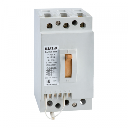Выключатель автоматический ВА13-25-3200-10А-3Iн-1000AC-О5 | код. 107626 | КЭАЗ 