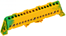 TEKFOR Шина PE земля в комб. изол. Стойка 8х12-17-ЖЗ IEK | код TF-NN20-17-DP-K52 | IEK