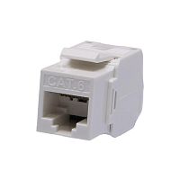 Модуль розеточный Keystone Jack 8P8C (RJ-45) UTP Cat6 заделка без инструмента 180 град (DIY упак.) | код 10-0342-1 | SUPRLAN