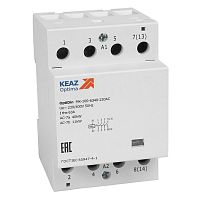 Контактор 230В AC 2НЗ 63А OptiDin MK-100-6302-230AC | код 321175 | КЭАЗ