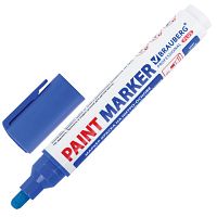 Маркер-краска лаковый (paint marker) 6 мм, СИНИЙ, НИТРО-ОСНОВА, BRAUBERG PRO PLUS EXTRA, 151453 | код 151453 | BRAUBERG