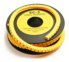 Cabeus EC-2-4 Маркер для кабеля д.7.4мм, цифра 4 | код 7425c | Cabeus