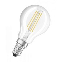 Лампа светодиодная LED 6Вт E14 CLP75 белый, Filament прозр.шар | код 4058075218178 | LEDVANCE