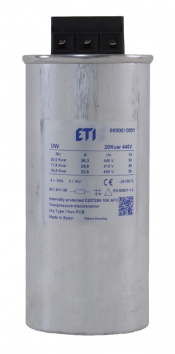 Конденсаторная батарея LPC-DW_400V 20 kVAr | код 004656854 | ETI