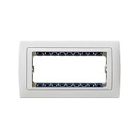 Рамка с суппортом на 5 узких модулей, S82C, белый - белый | код 82650-30 | Simon