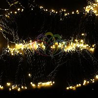 Гирлянда "КЛИП ЛАЙТ" 5 нитей х20м 24В тепл. бел. Flashing бел. | код 323-606 | Neon-Night