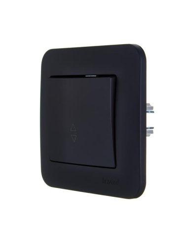 Переключатель проходной 1-кл. 1п СП ASTI 10А IP20 в сборе черн. бархат LEZARD 7081-4242-105 фото 3