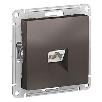 Розетка компьютерная 1xRJ45 Cat.5 ATLASDESIGN, мокко | код. ATN000683 | Schneider Electric