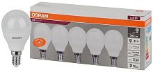 Лампа светодиодная LED Value LVCLP60 7SW/840 шар матовая E14 230В 2х5 RU (уп.5шт) | код 4058075578135 | LEDVANCE