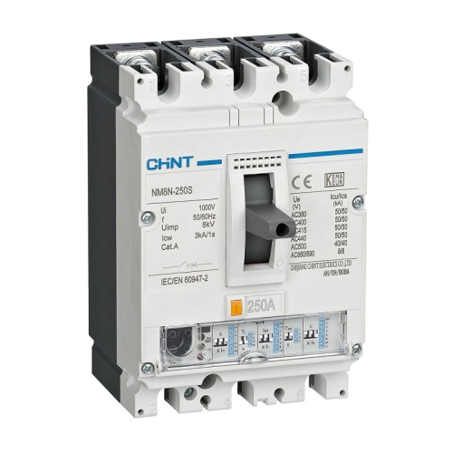 Авт. выкл. NM8N-250Q EN 3P 250А 70кА с электронным расцепителем соответствует стандарту ROHS (CHINT) | код 271345 | CHINT