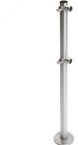 Стойка ограждения L-образная с 2-мя полупетлями под поворотную створку или секцию и 2 муфты справа | код ВЗР 1996.09.01 | Oxgard Стойка ограждения L-образная с 2-мя полупетлями под поворотную створку или секцию и 2 муфты справа | код ВЗР 1996.09.01 | Oxgard