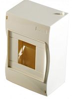 Корпус пластиковый навесной ЩРН на 3-4 модуля 139х90х62 , IP 40, слоновая кость | 80шт. | Hegel | код КМ2040-01 | HEGEL