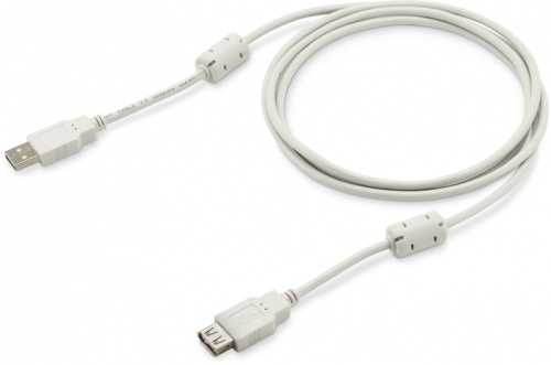 Кабель Buro USB A(m) USB A(f) 1.8м (USB2.0-AM-AF-1.8M-MG) феррит.кольца серый | код 817265 | BURO