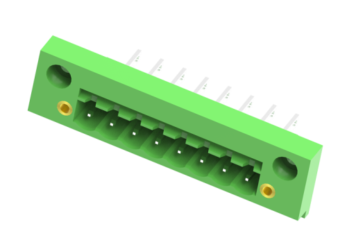 MC-PE5.08V05-F Разъём штекерный MC, шаг 5.08мм,5 конт., фланц.,зел., шт | код MC-PE5.08V05-F | SUPU