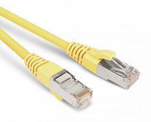 Патч-корд F/UTP экран. Cat.6 LSZH 10 м желтый, Hyperline PC-LPM-STP-RJ45-RJ45-C6-10M-LSZH-YL | код 230383 | Hyperline