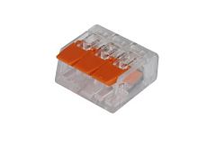Клеммы рычажковые универсальные КРУ-413 (0.1-2.5 (4.0)мм2) HLT | код 081-29-02| HLT