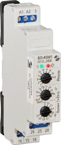 Реле времени ВЛ-45М1 УХЛ4 12-240В 50Гц/пост. 0.1с-10дней многофункциональное (10 функций) управляющий вход ток контактов исполнит. реле 8А 2перекл. Реле и Автоматика A8223-79689865