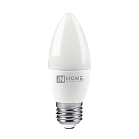 Лампа светодиодная LED-СВЕЧА-VC 4Вт 230В Е27 4000К 360Лм IN HOME | код 4690612030098 | IN HOME
