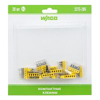 Компактная клемма 5-х проводная, 20 штук (серия 2273-205) | код 07-5134-20 | WAGO