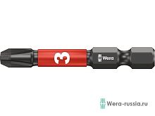 Бита ударная 851/4 IMP DC Impaktor PH, алмазное покрытие, хвостовик 1/4' E 6.3, PH 3 x 50 мм | код WE-057657 | Wera